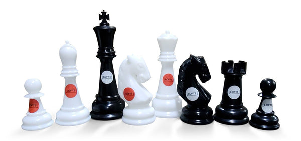 MegaChess Personalized 26 Inch Perfect Giant Chess Set |  | GiantChessUSA