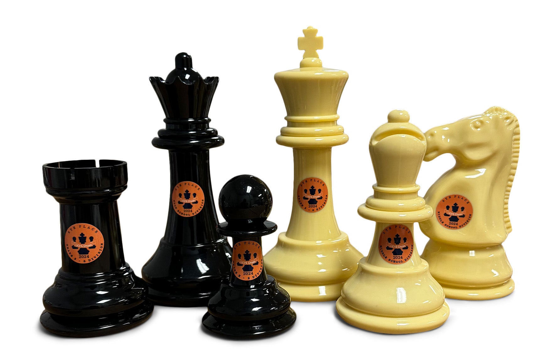 MegaChess Plastic 8 Inch Giant Chess Set | MP08-P - Add Your Logo | GiantChessUSA