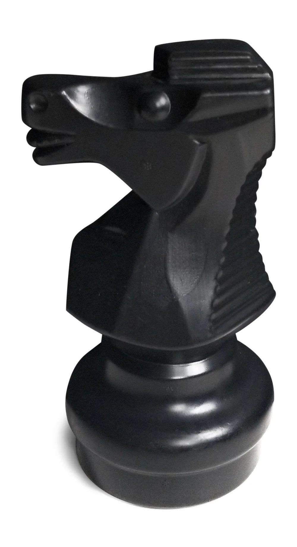 Individual Pieces for The Original MegaChess 12 Inch Plastic Giant Chess Set | Knight / Black | GiantChessUSA