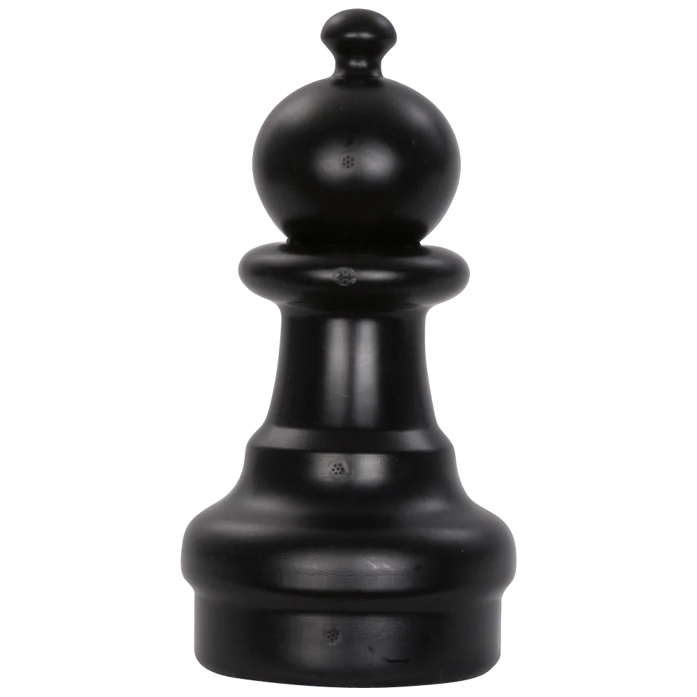 Individual Pieces for The Original MegaChess 12 Inch Plastic Giant Chess Set | Pawn / Black | GiantChessUSA