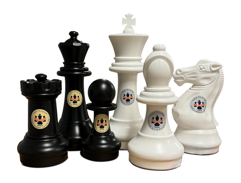 MegaChess Personalized 16 Inch Plastic Giant Chess Set |  | GiantChessUSA