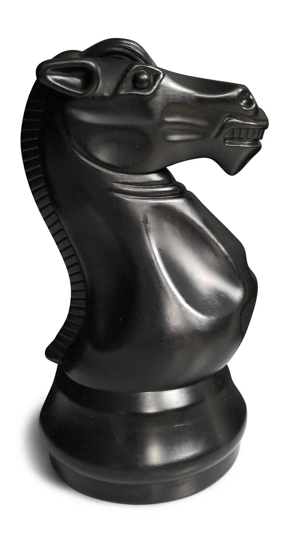 Individual Pieces for The Original MegaChess 16 Inch Plastic Giant Chess Set | Knight / Black | GiantChessUSA