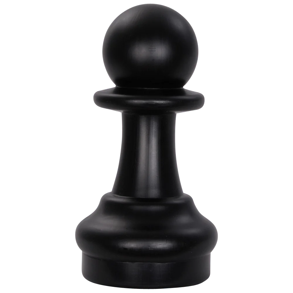 Individual Pieces for The Original MegaChess 16 Inch Plastic Giant Chess Set | Pawn / Black | GiantChessUSA