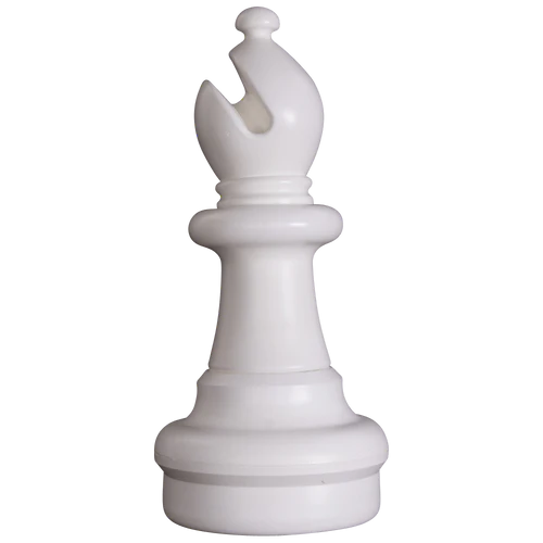 Individual Pieces for The Original MegaChess 25 Inch Plastic Giant Chess Set | Bishop / White | GiantChessUSA