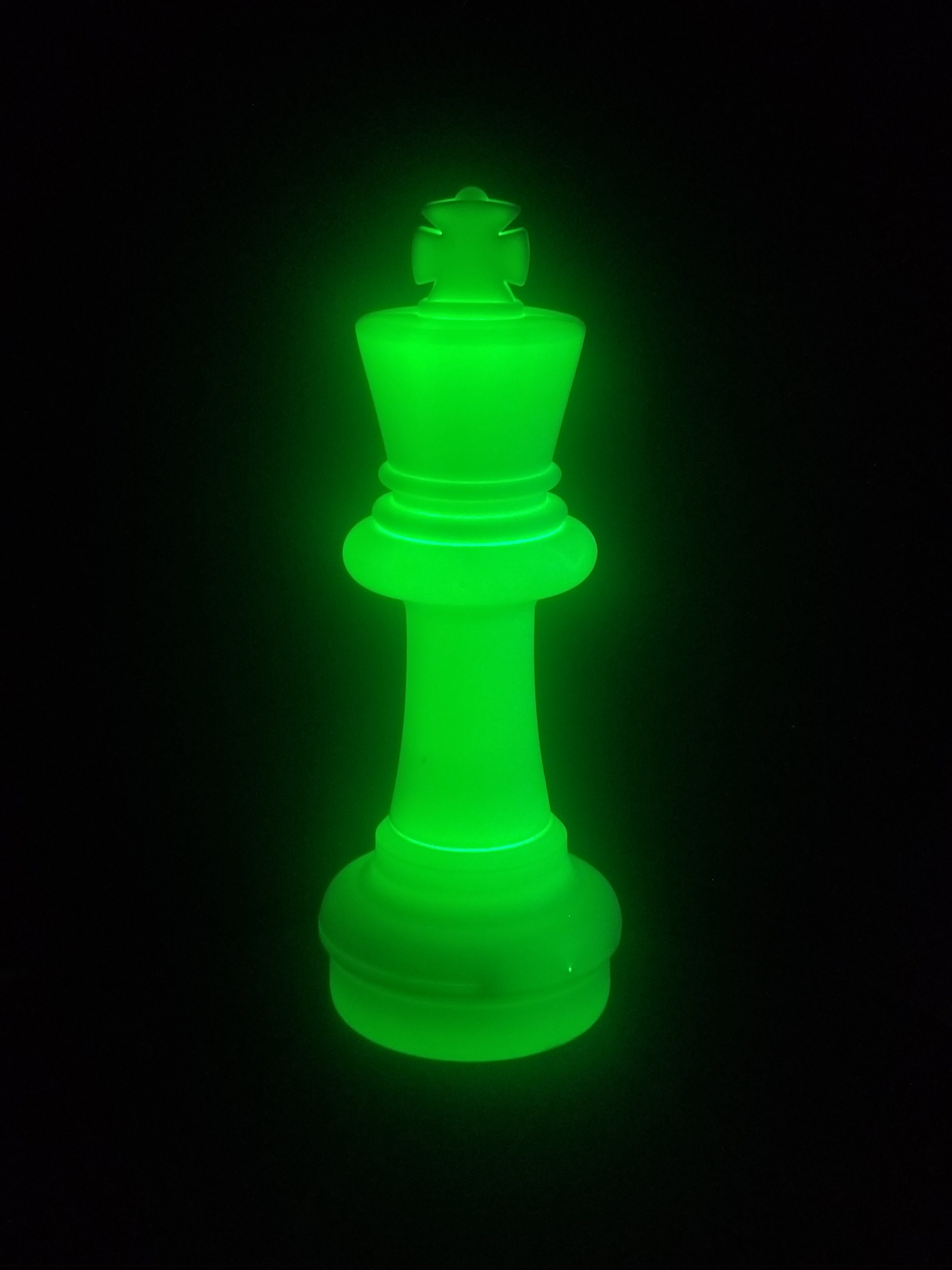 25 Inch LED King Individual Plastic Chess Piece - Illuminates 8 Different Colors | Giant Outdoor Chess | | GiantChessUSA