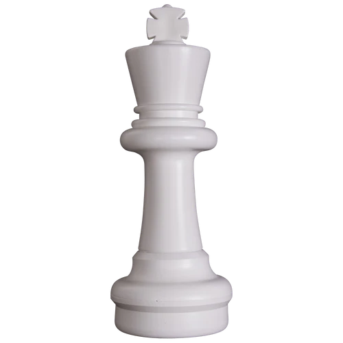 Individual Pieces for The Original MegaChess 25 Inch Plastic Giant Chess Set | King / White | GiantChessUSA