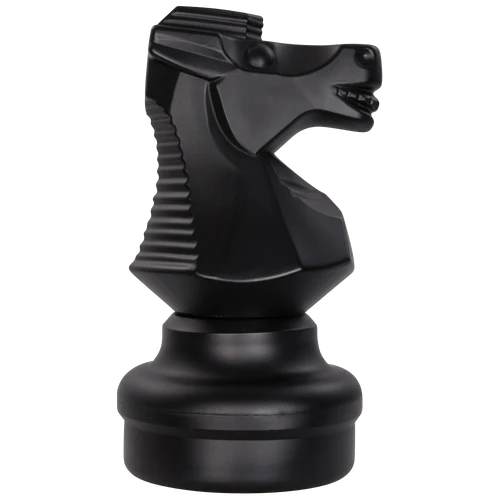 Individual Pieces for The Original MegaChess 25 Inch Plastic Giant Chess Set | Knight / Black | GiantChessUSA