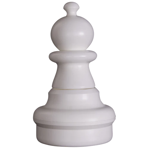 Individual Pieces for The Original MegaChess 25 Inch Plastic Giant Chess Set | Pawn / White | GiantChessUSA