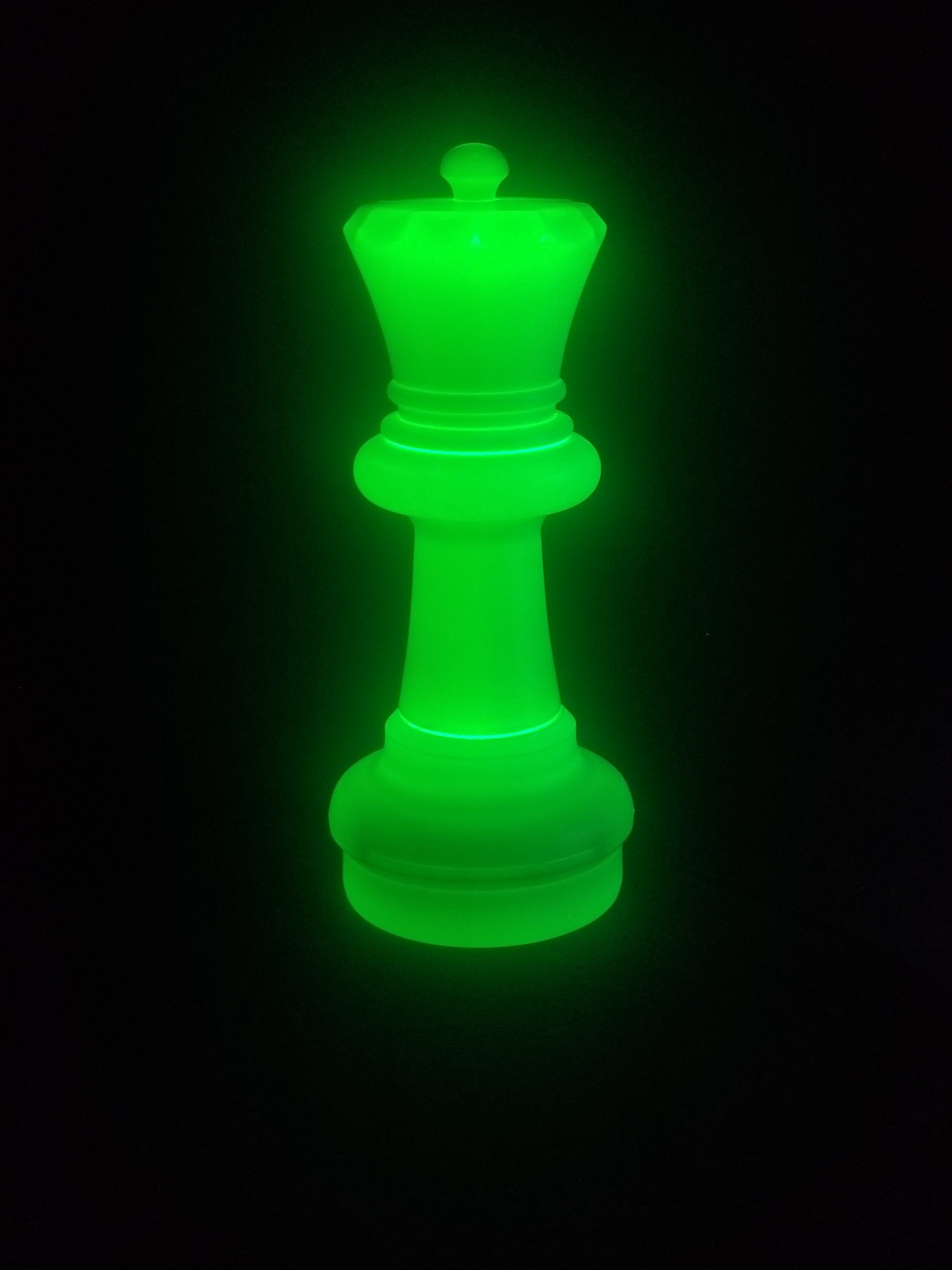 23 Inch LED Queen Individual Plastic Chess Piece - Illuminates 8 Different Colors | Giant Outdoor Chess | | GiantChessUSA