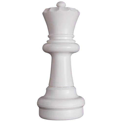 Individual Pieces for The Original MegaChess 25 Inch Plastic Giant Chess Set | Queen / White | GiantChessUSA