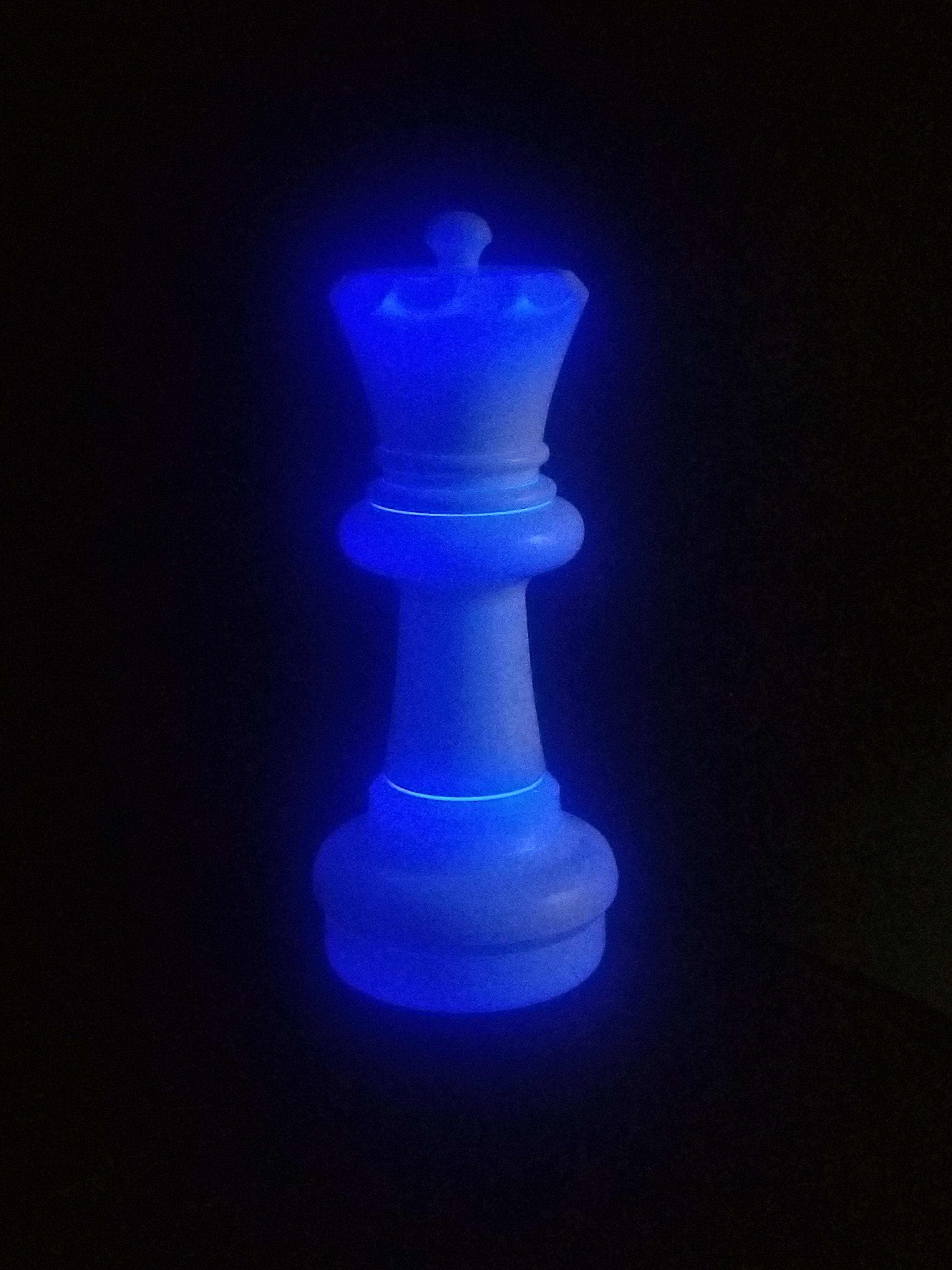 Individual Pieces For The 25 Inch Plastic Giant Chess Set | Giant Outdoor Chess | Queen / LED Lights 8 Colors | GiantChessUSA