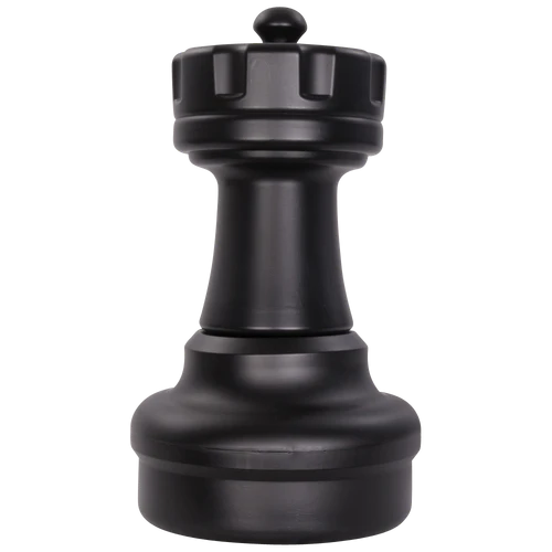 Individual Pieces for The Original MegaChess 25 Inch Plastic Giant Chess Set | Rook / Black | GiantChessUSA