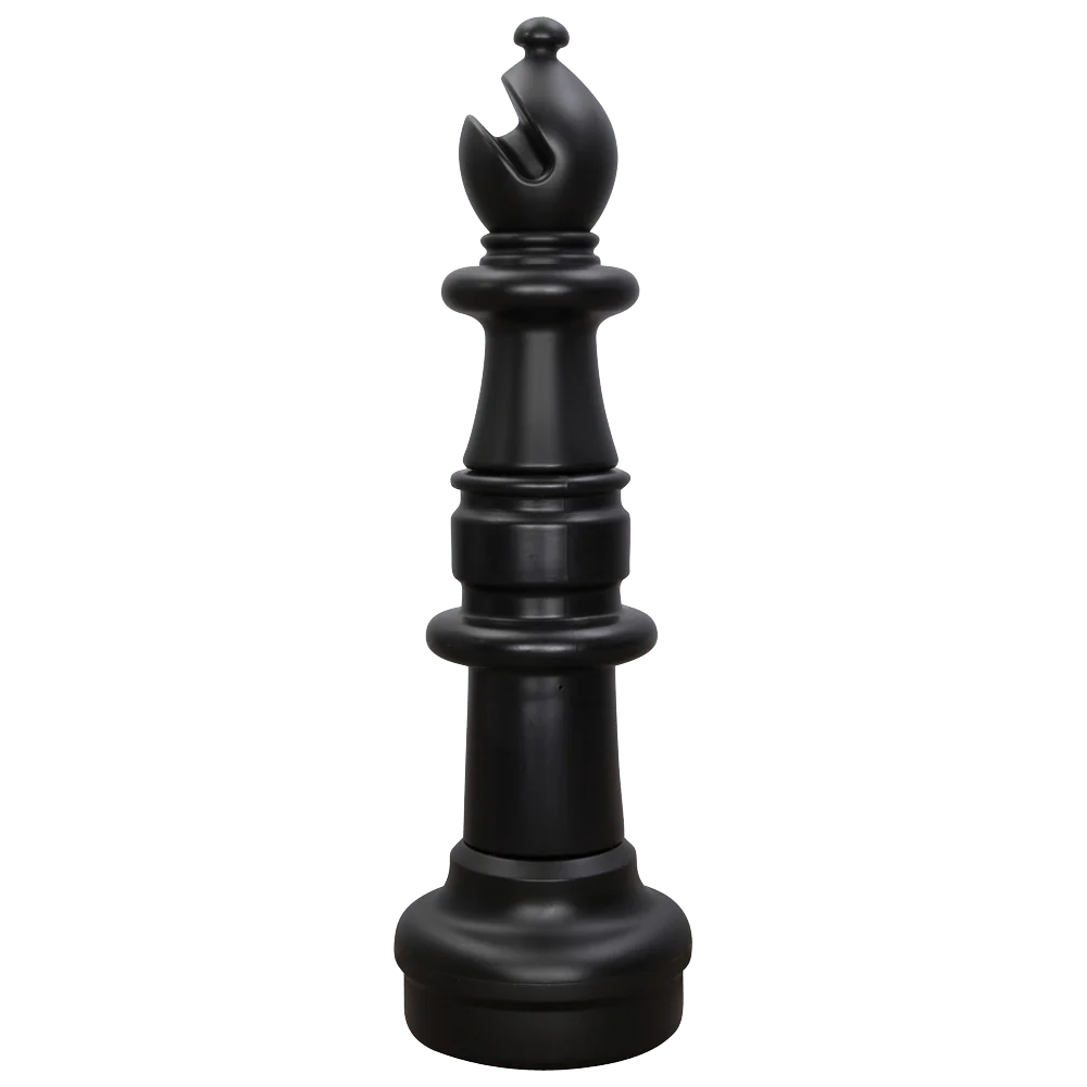 Individual Pieces for The Original MegaChess 37 Inch Plastic Giant Chess Set | Bishop / Black | GiantChessUSA