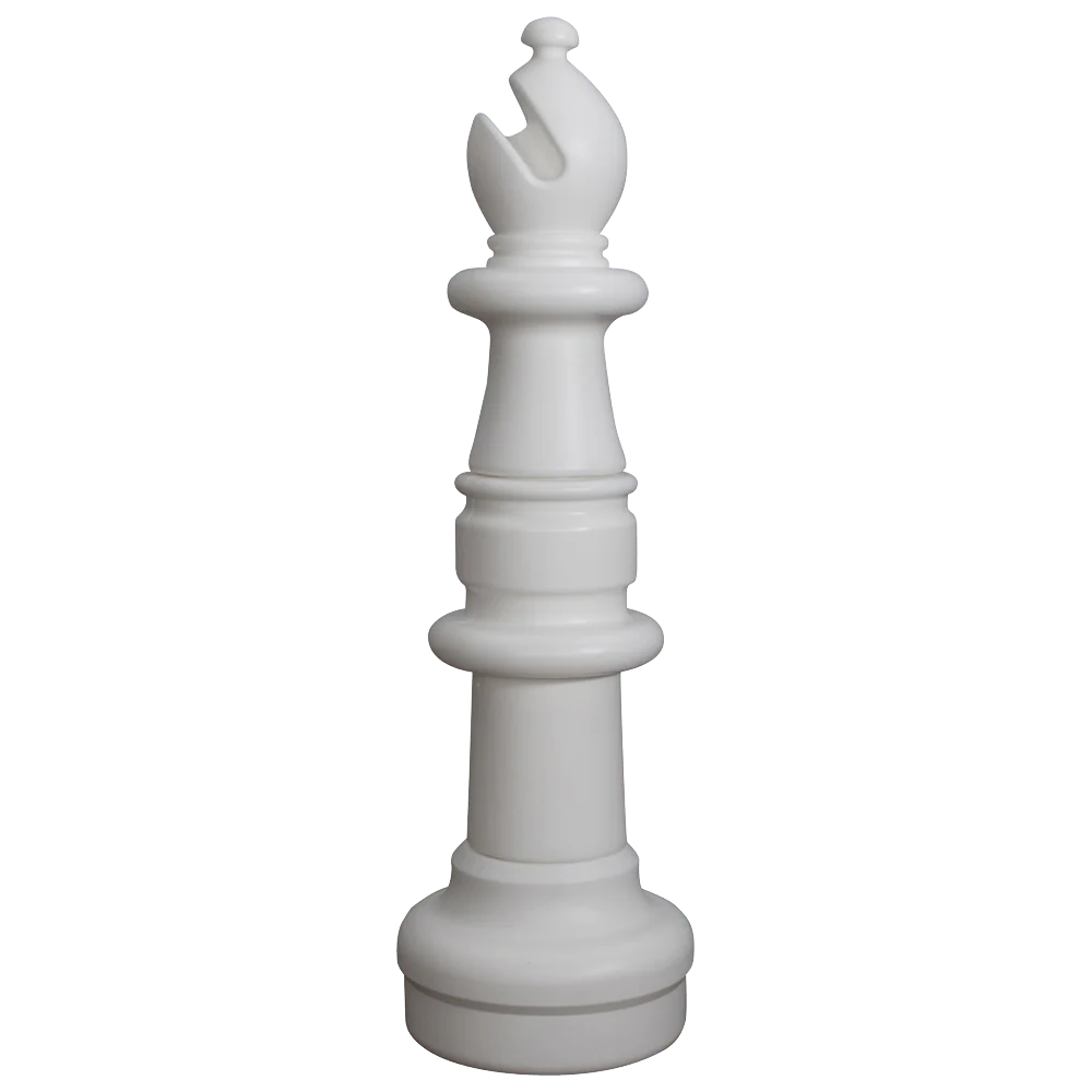 Individual Pieces for The Original MegaChess 37 Inch Plastic Giant Chess Set | Bishop / White | GiantChessUSA