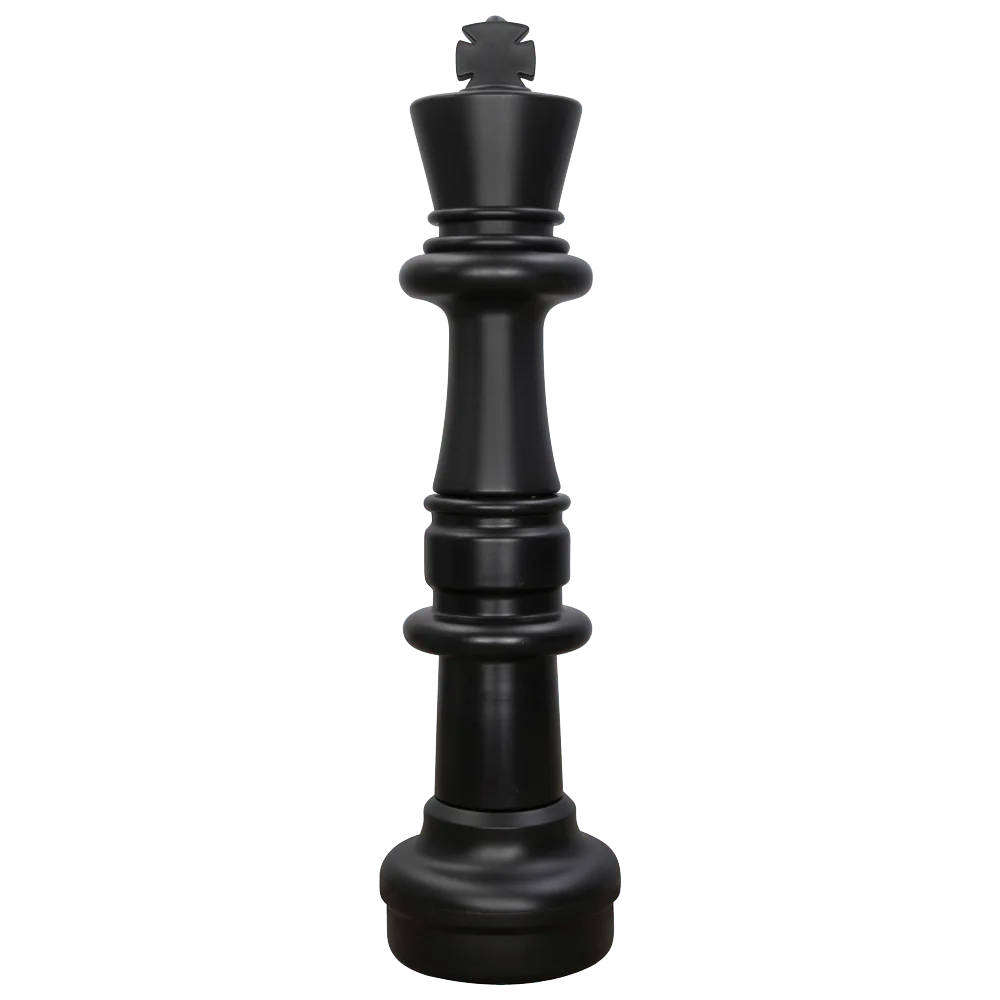 Individual Pieces for The Original MegaChess 37 Inch Plastic Giant Chess Set | King / Black | GiantChessUSA