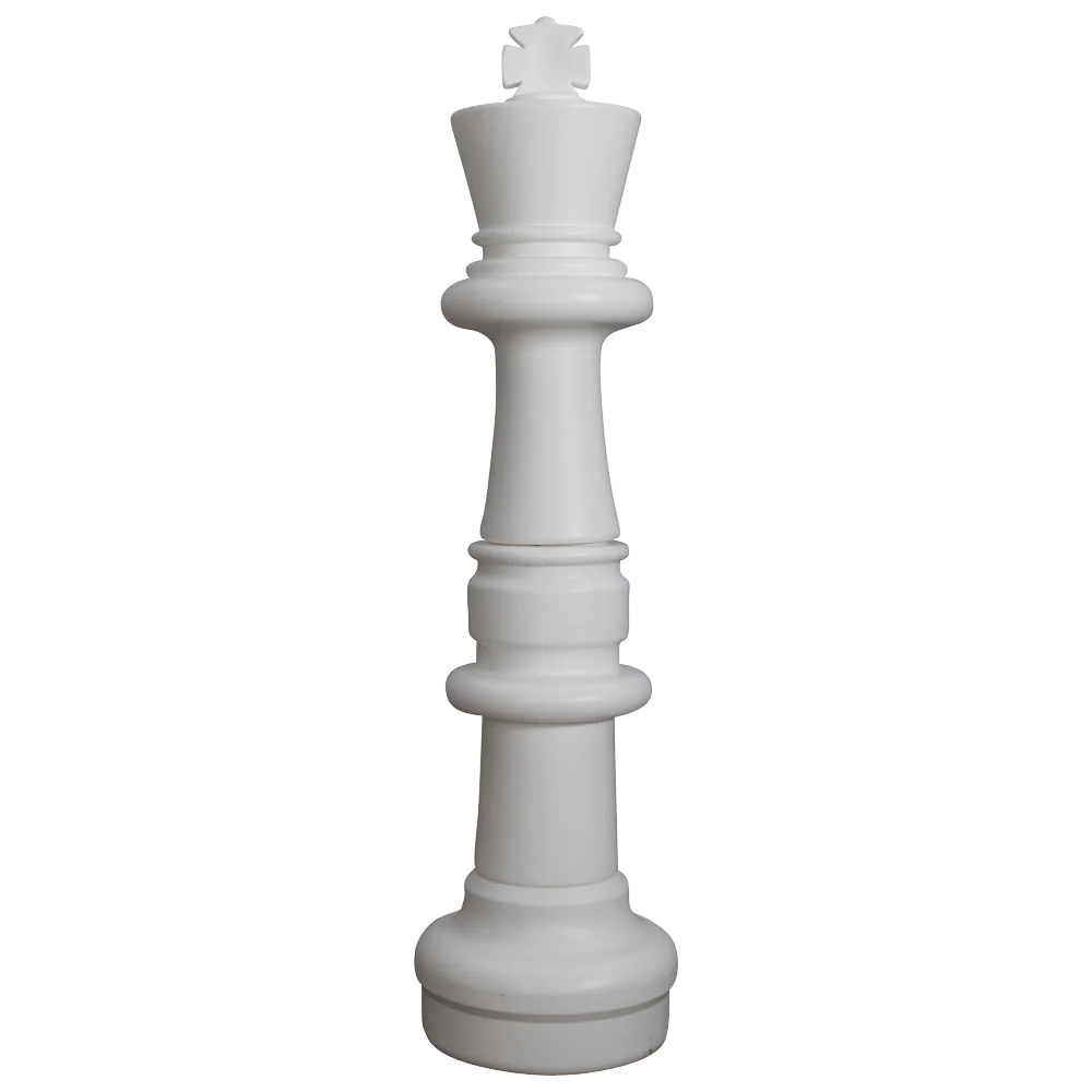 Individual Pieces for The Original MegaChess 37 Inch Plastic Giant Chess Set | King / White | GiantChessUSA