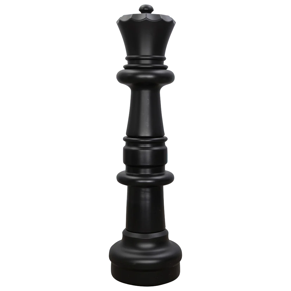 Individual Pieces for The Original MegaChess 37 Inch Plastic Giant Chess Set | Queen / Black | GiantChessUSA