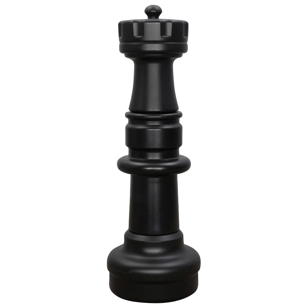 Individual Pieces for The Original MegaChess 37 Inch Plastic Giant Chess Set | Rook / Black | GiantChessUSA