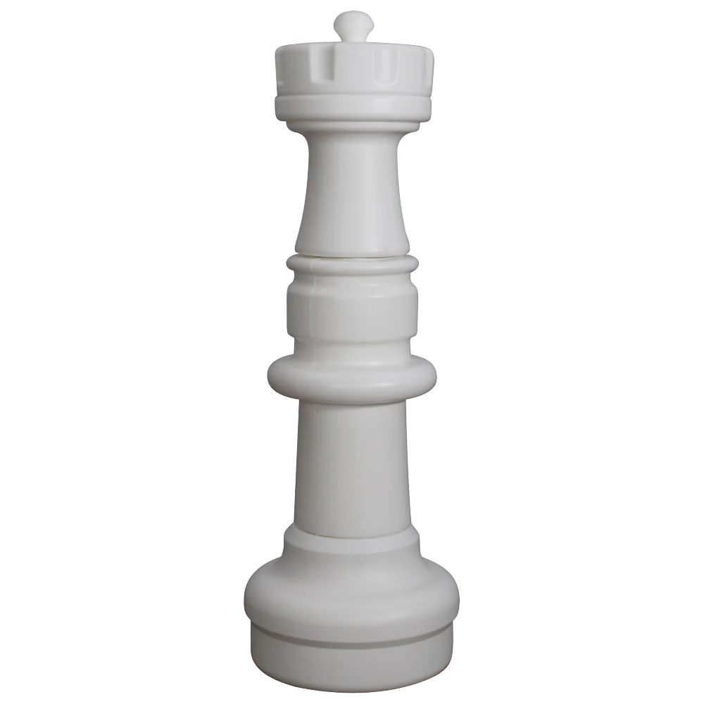 Individual Pieces for The Original MegaChess 37 Inch Plastic Giant Chess Set | Rook / White | GiantChessUSA