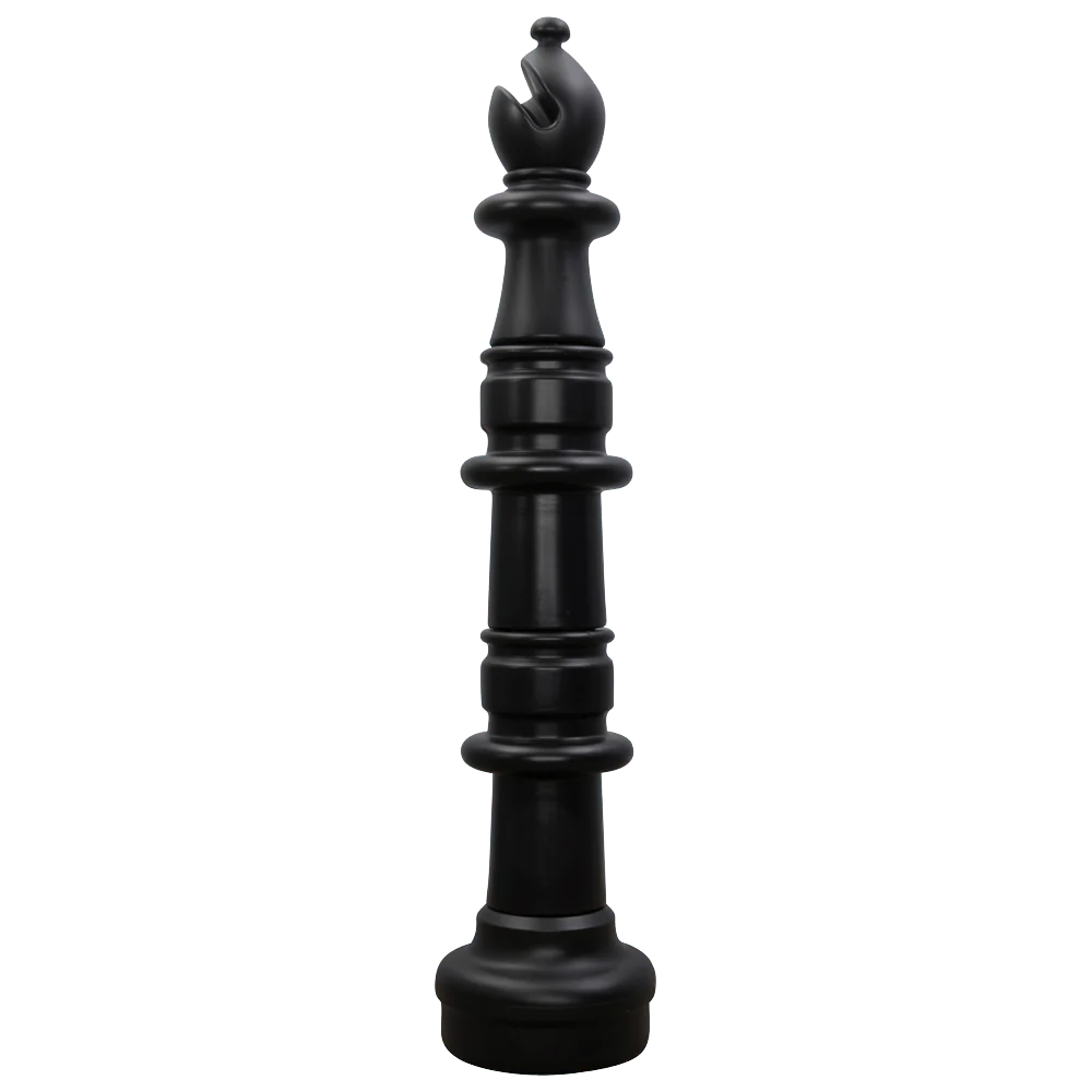 Individual Pieces for The Original MegaChess 49 Inch Plastic Giant Chess Set | Bishop / Black | GiantChessUSA