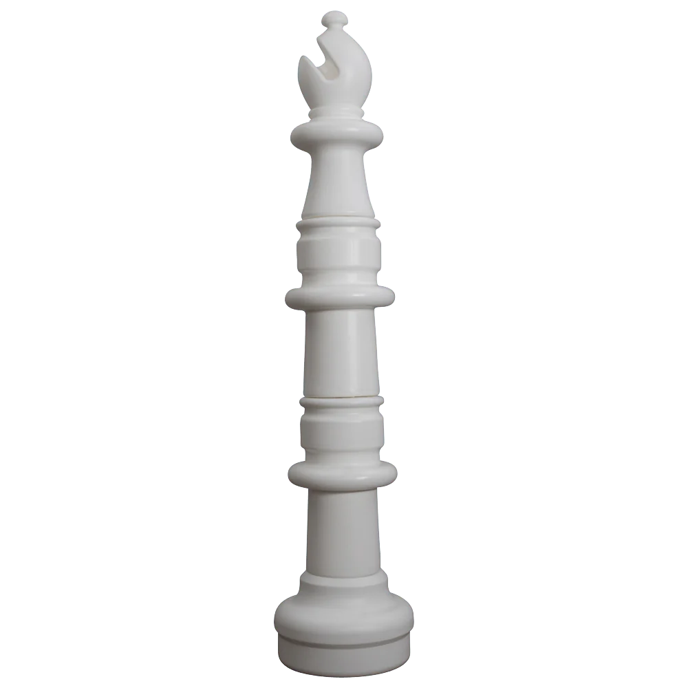 Individual Pieces for The Original MegaChess 49 Inch Plastic Giant Chess Set | Bishop / White | GiantChessUSA