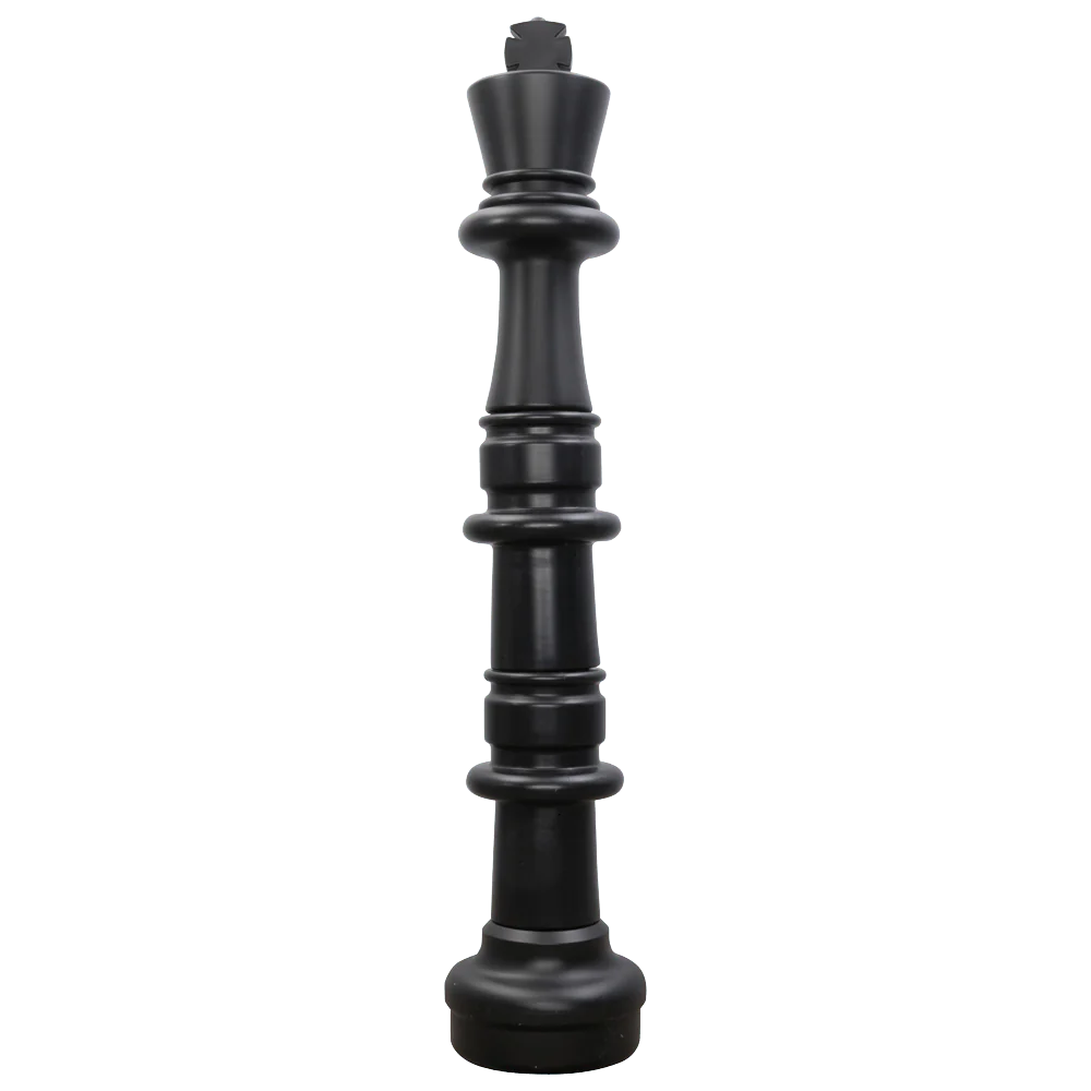 Individual Pieces for The Original MegaChess 49 Inch Plastic Giant Chess Set | King / Black | GiantChessUSA