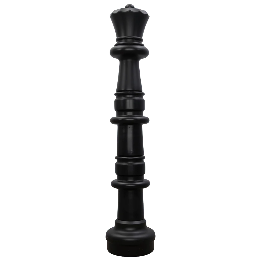 Individual Pieces for The Original MegaChess 49 Inch Plastic Giant Chess Set | Queen / Black | GiantChessUSA