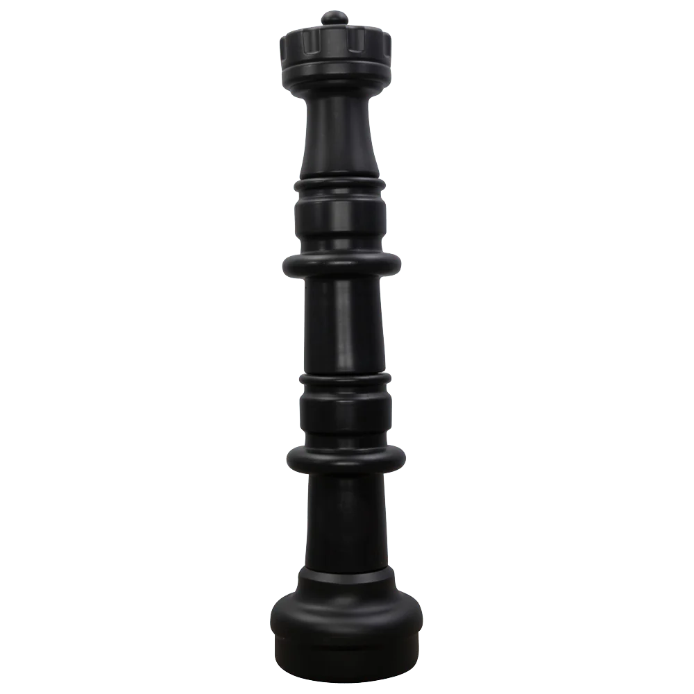 Individual Pieces for The Original MegaChess 49 Inch Plastic Giant Chess Set | Rook / Black | GiantChessUSA