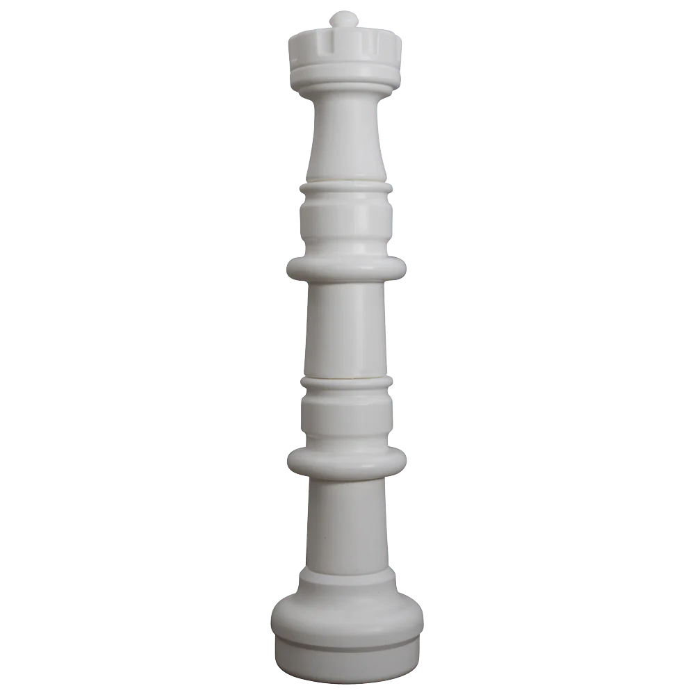 Individual Pieces for The Original MegaChess 49 Inch Plastic Giant Chess Set | Rook / White | GiantChessUSA