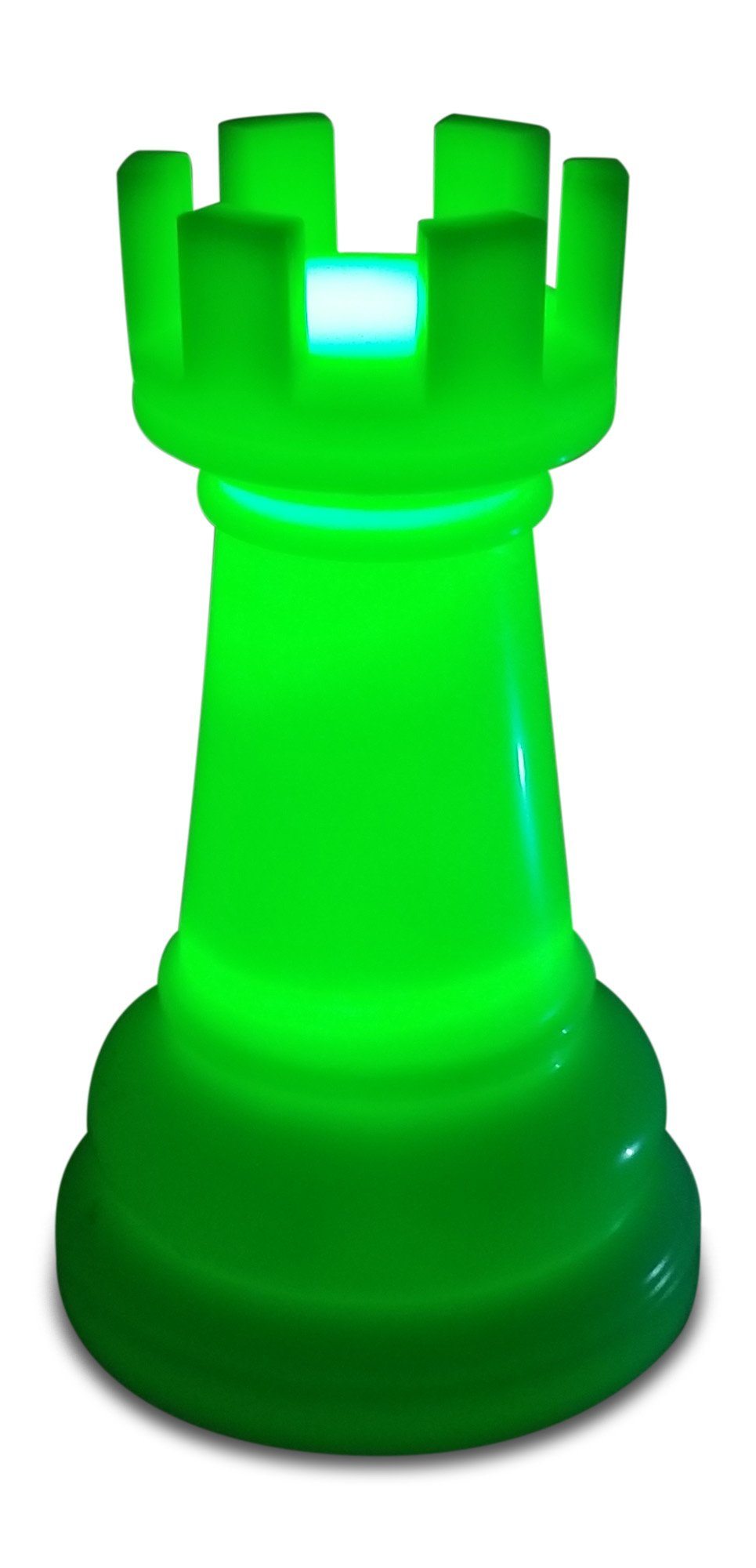 23 Inch Perfect Giant Rook Chess Piece Light-Up Giant Chess Piece - Illuminates 8 Different Colors | Giant Outdoor Chess | | GiantChessUSA