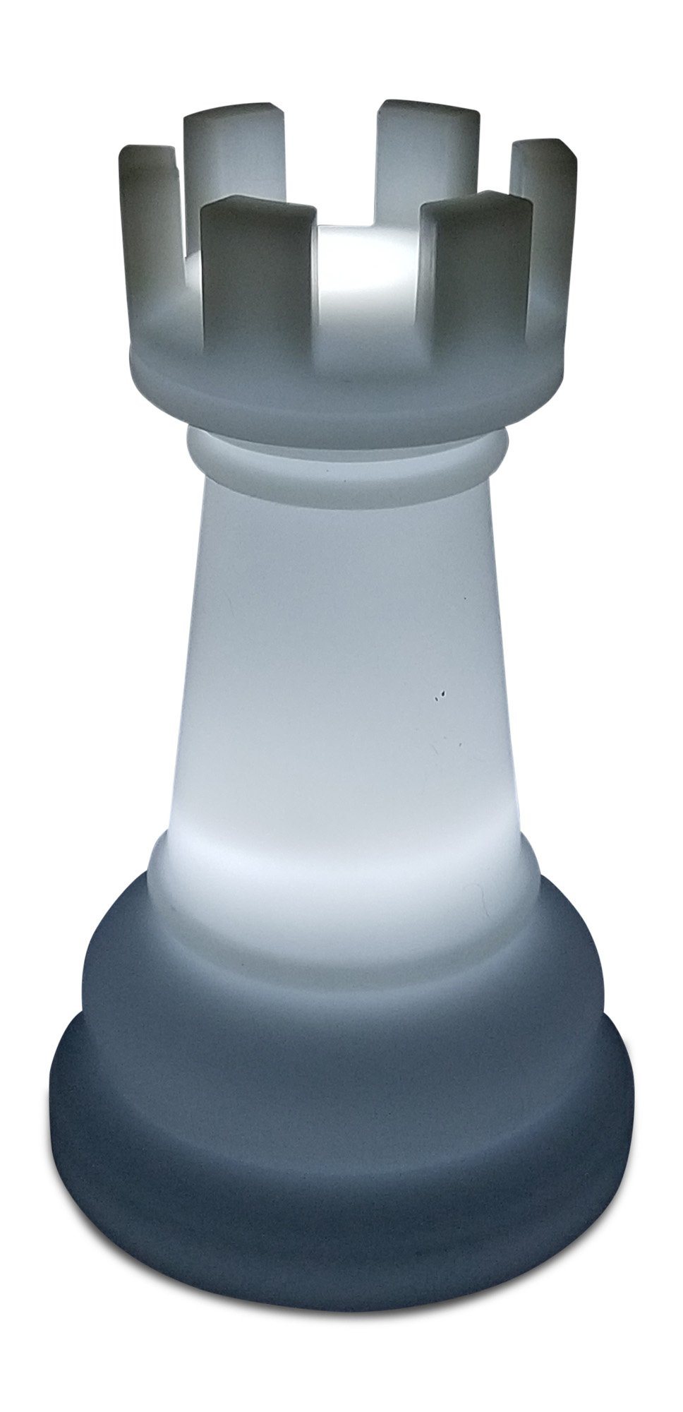 23 Inch Perfect Giant Rook Chess Piece Light-Up Giant Chess Piece - Illuminates 8 Different Colors | Giant Outdoor Chess | | GiantChessUSA