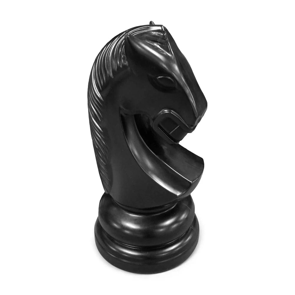 Individual Pieces For The 26 Inch Perfect Giant Chess Set | Giant Outdoor Chess | Knight / Black | GiantChessUSA