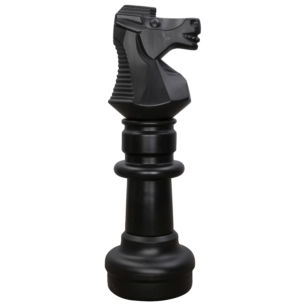 Individual Pieces For The 37 Inch Plastic Giant Chess Set | Giant Outdoor Chess | Knight / Black | GiantChessUSA