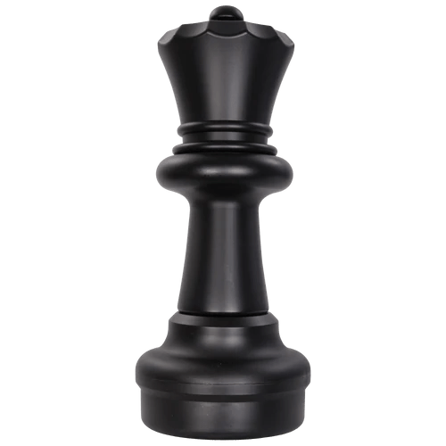 Individual Pieces For The 25 Inch Plastic Giant Chess Set | Giant Outdoor Chess | Queen / Black | GiantChessUSA