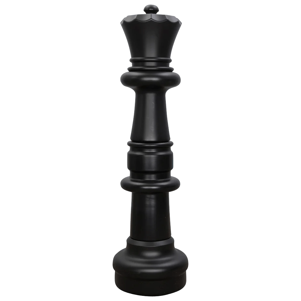 Individual Pieces For The 37 Inch Plastic Giant Chess Set | Giant Outdoor Chess | Queen / Black | GiantChessUSA