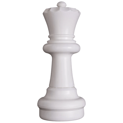 Individual Pieces For The 25 Inch Plastic Giant Chess Set | Giant Outdoor Chess | Queen / White | GiantChessUSA