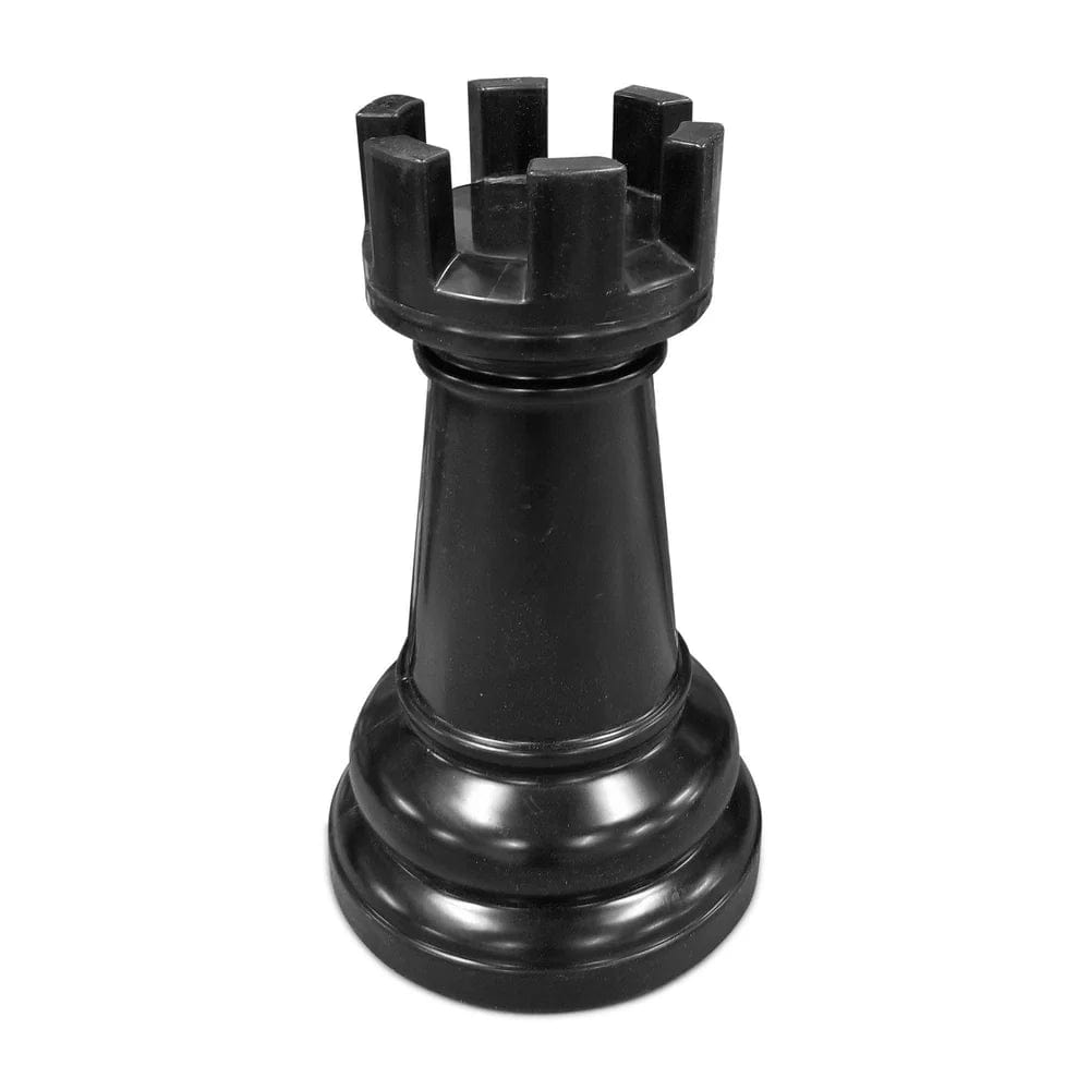 Individual Pieces For The 26 Inch Perfect Giant Chess Set | Giant Outdoor Chess | Rook / Black | GiantChessUSA