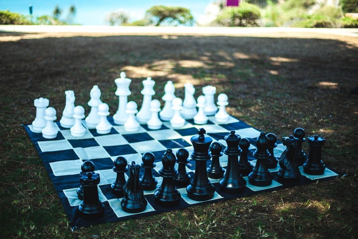 16 Inch Plastic Giant Chess Set | Giant Outdoor Chess | | GiantChessUSA