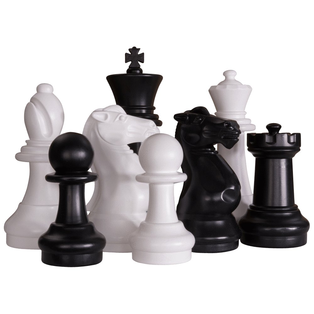 16 Inch Plastic Giant Chess Set | Giant Outdoor Chess | | GiantChessUSA