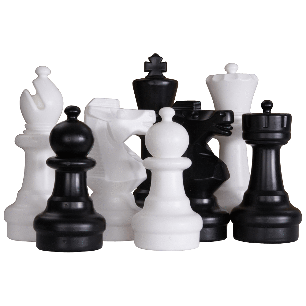 12 Inch Plastic Giant Chess Set with Nylon Chess Mat | Giant Outdoor Chess | | GiantChessUSA