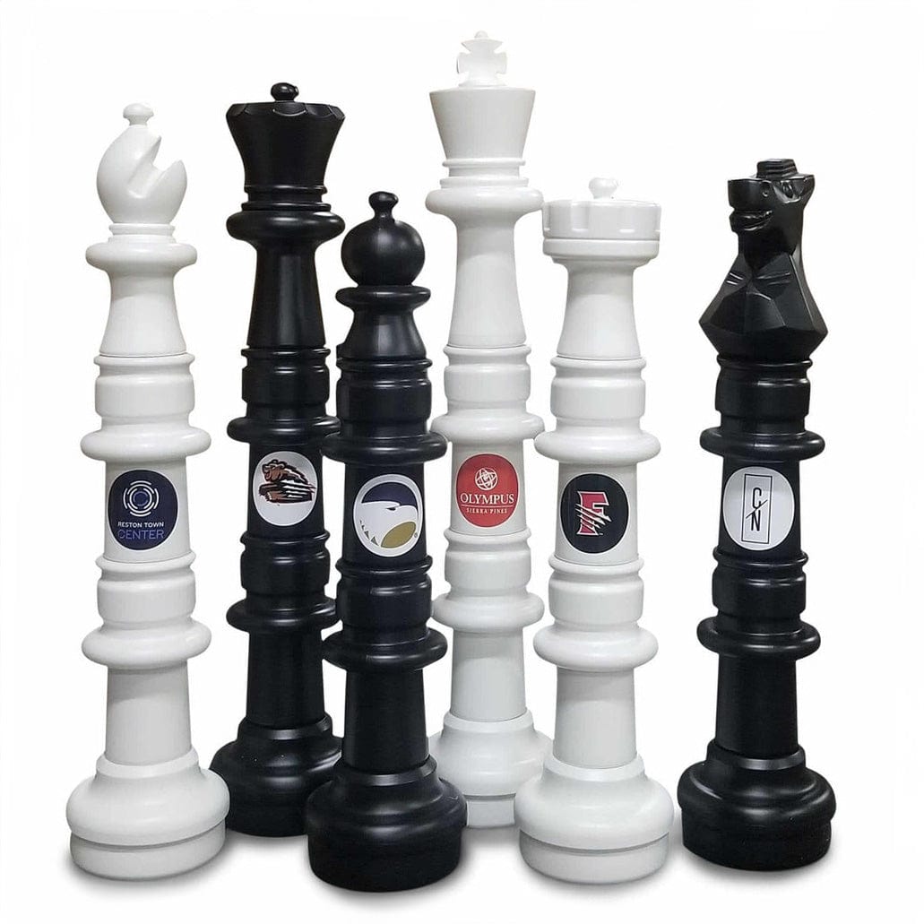 49 Inch Plastic Giant Chess Set | Giant Outdoor Chess | Add Your Logo | GiantChessUSA