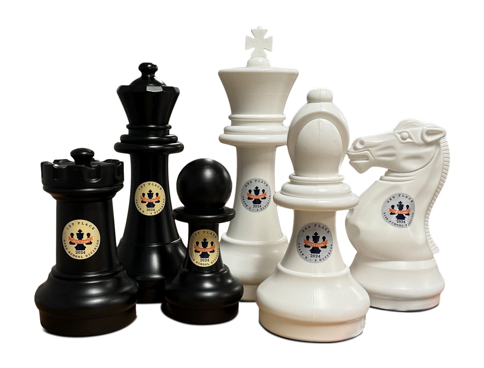 Personalized 16 Inch Plastic Giant Chess Set | Giant Outdoor Chess | | GiantChessUSA