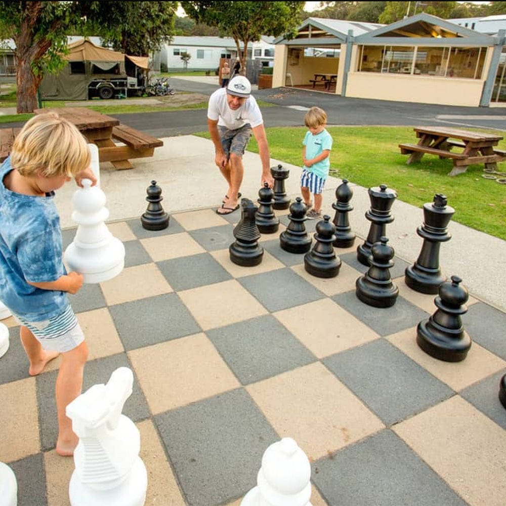 25 Inch Plastic Giant Chess Set | Giant Outdoor Chess | | GiantChessUSA