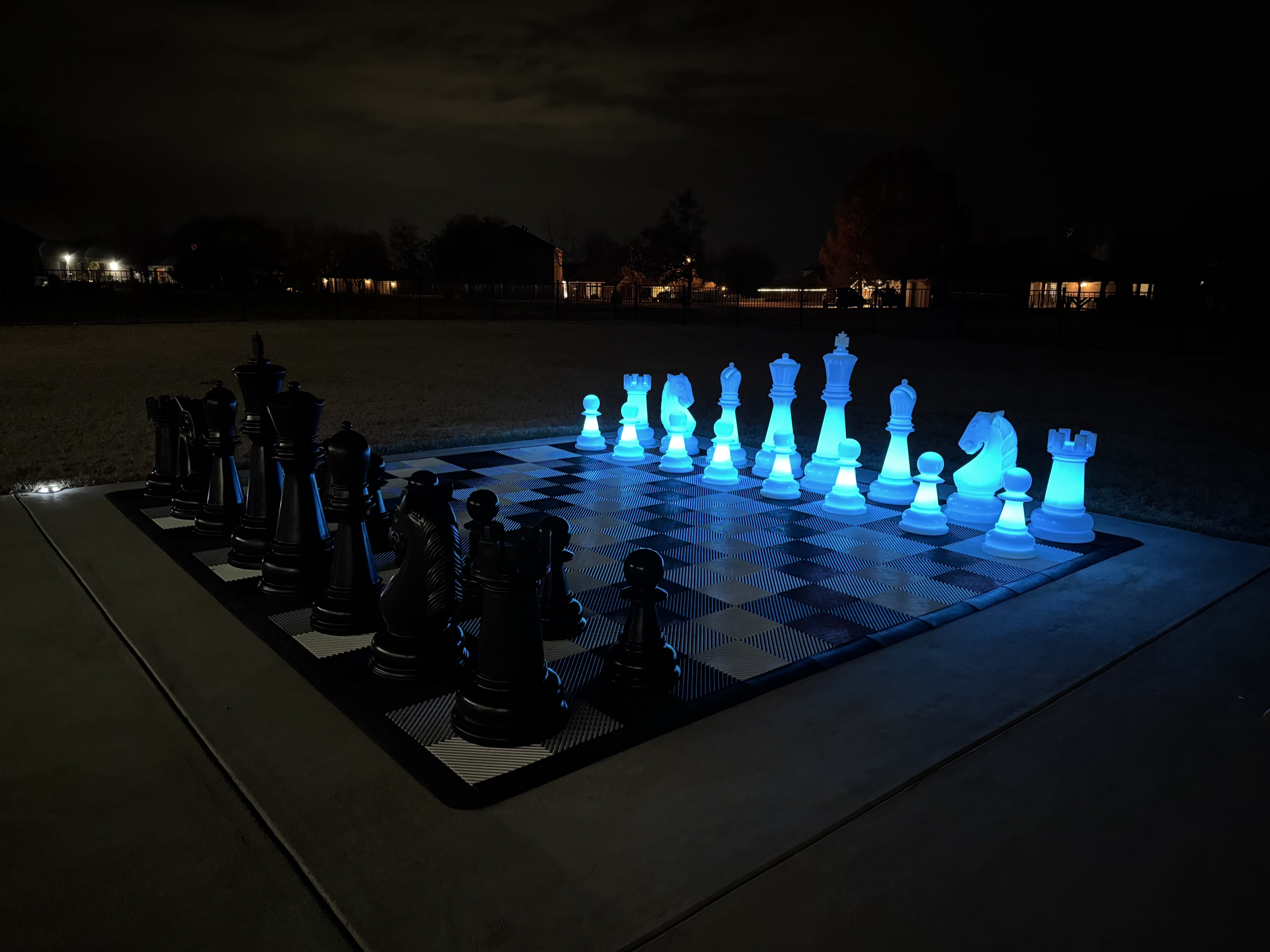 38 Inch Perfect Light-up LED Giant Chess Set | Three Options Available | Giant Outdoor Chess | | GiantChessUSA