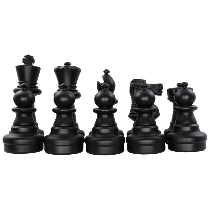 Individual Pieces for The Original MegaChess 25 Inch Plastic Giant Chess Set | Full Side Replacement / Black | GiantChessUSA