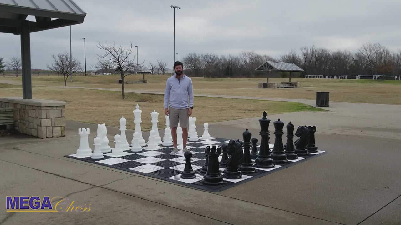 38 Inch Perfect Giant Chess Set | Giant Outdoor Chess | | GiantChessUSA