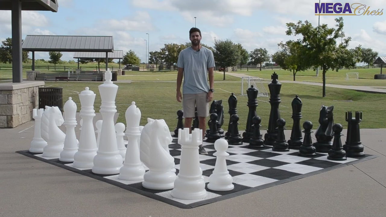 48 Inch Perfect Giant Chess Set | Giant Outdoor Chess | | GiantChessUSA