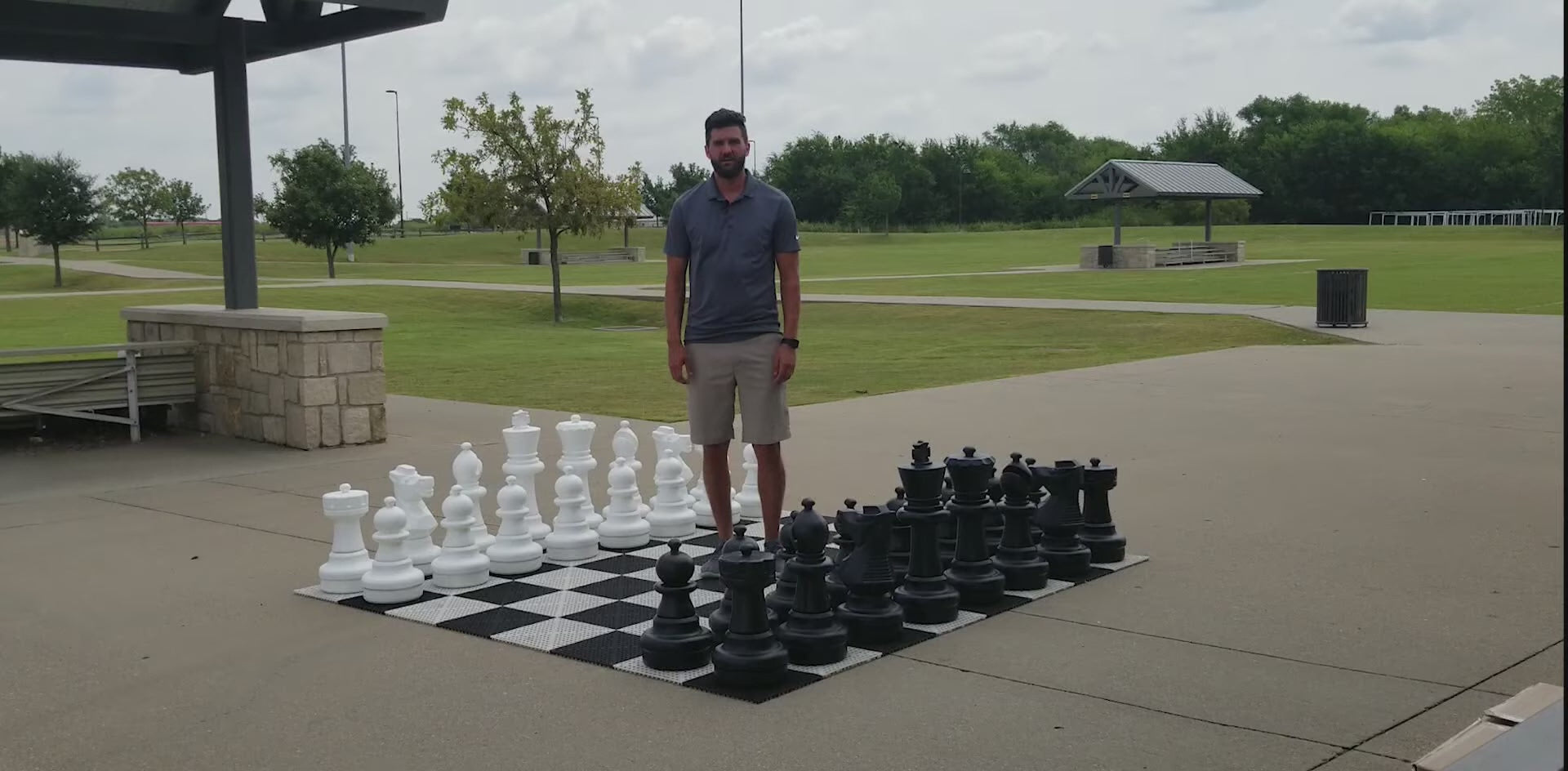 25 Inch Plastic Giant Chess Set | Giant Outdoor Chess | | GiantChessUSA