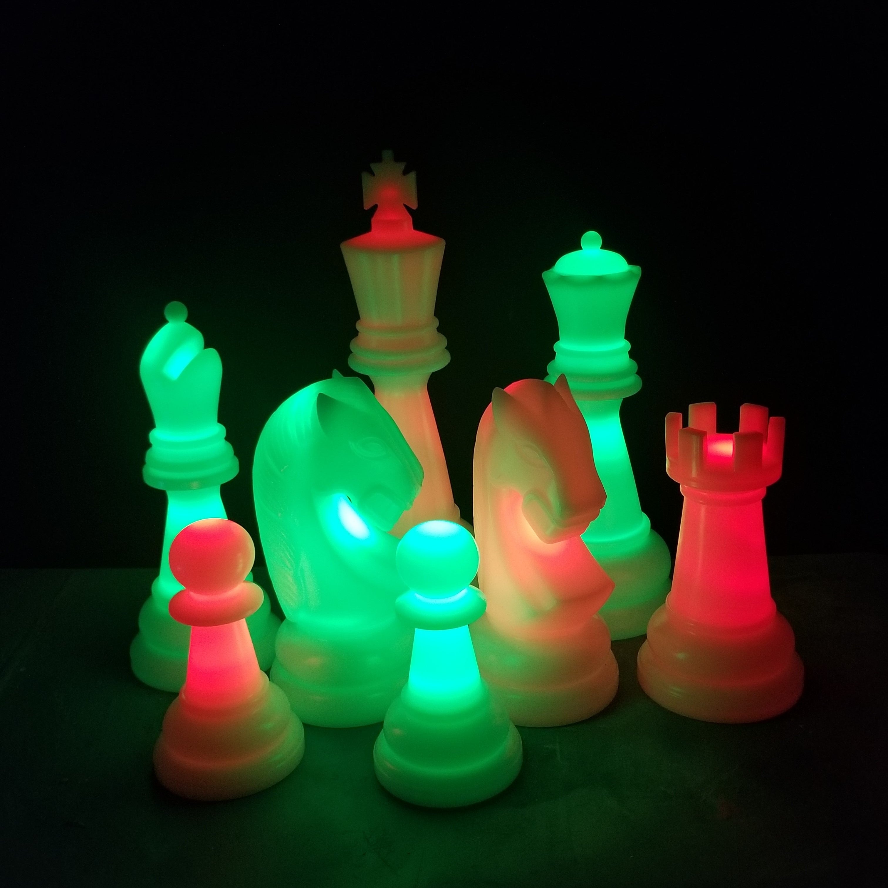 MegaChess 26 Inch Perfect Light-up LED Giant Chess Set | Three Options Available |  | GiantChessUSA