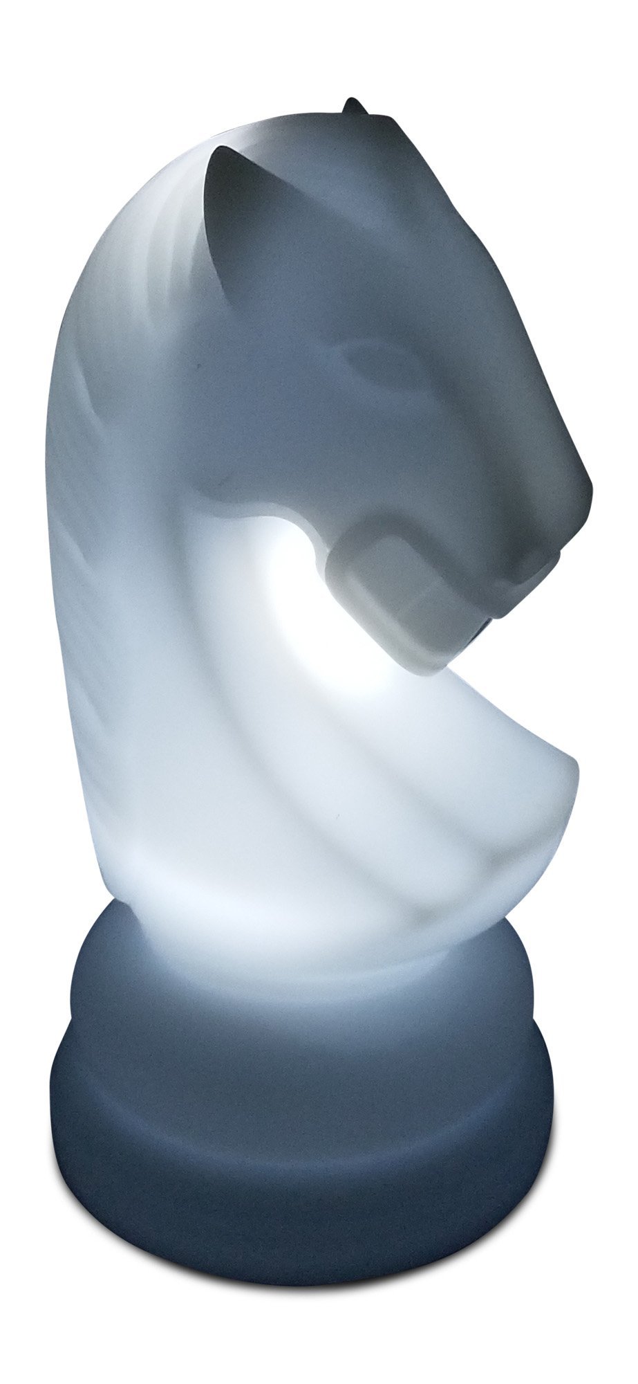 23 Inch Perfect Knight Light-Up Giant Chess Piece - White | Giant Outdoor Chess | Default Title | GiantChessUSA